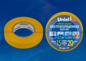 Изолента Uniel UIT-135P 20/15/01 YEL - купить в Минске