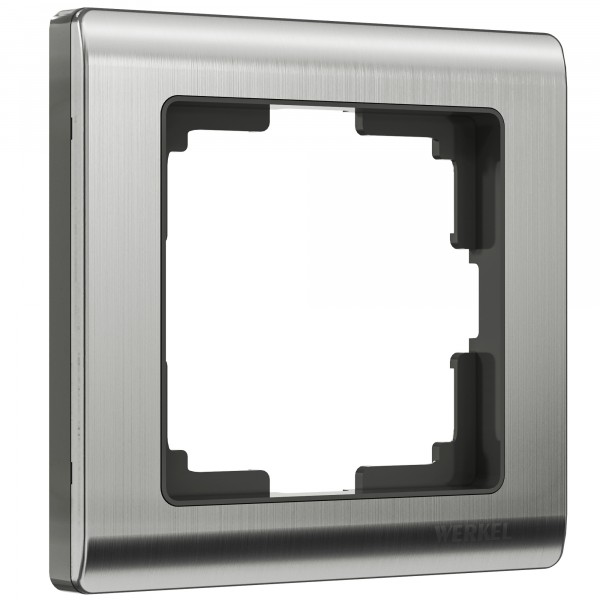 Рамка на 1 пост Werkel WL02-Frame-01 Metallic (глянцевый никель) - купить в Минске