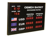 Офисные табло валют 4 разряда - купить в Минске