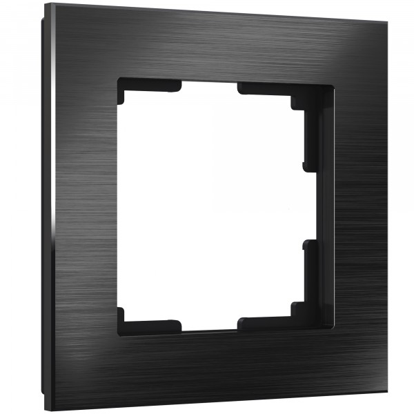 Рамка на 1 пост Werkel WL11-Frame-01 Aluminium (черный алюминий) - купить в Минске