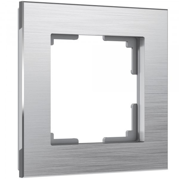 Рамка на 1 пост Werkel WL11-Frame-01 Aluminium (алюминий) - купить в Минске