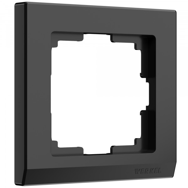 Рамка на 1 пост Werkel WL04-Frame-01 Stark (черный) - купить в Минске